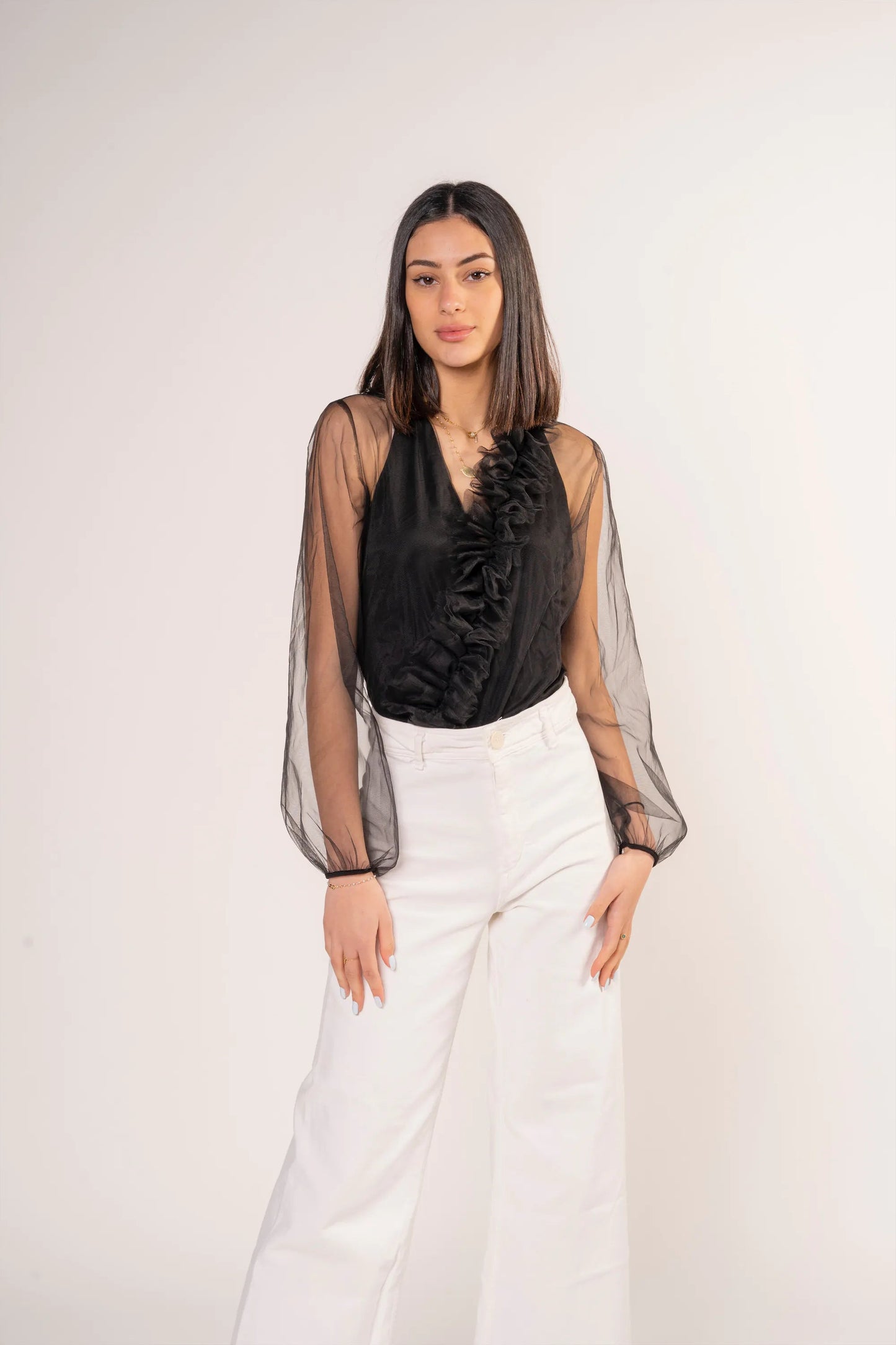 Quinn Ruffle Top