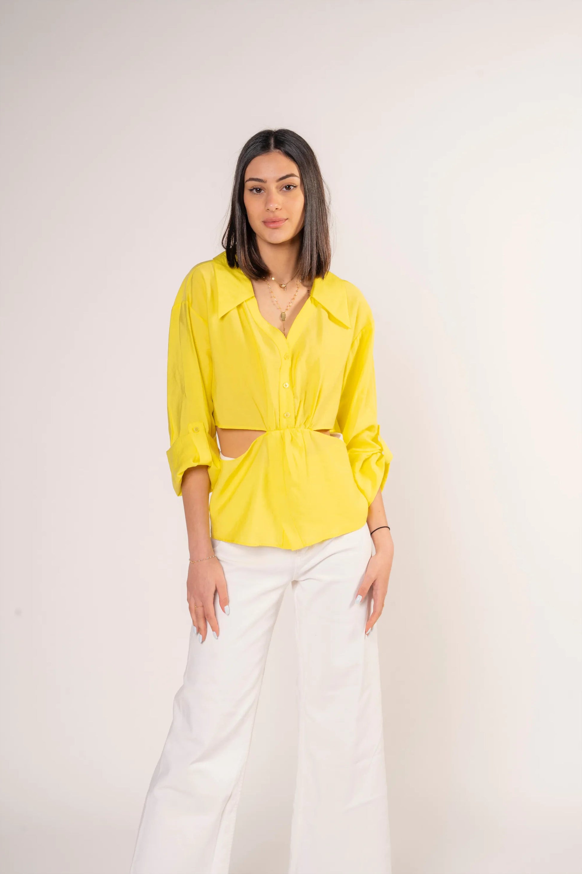 Aurelie cut out shirt